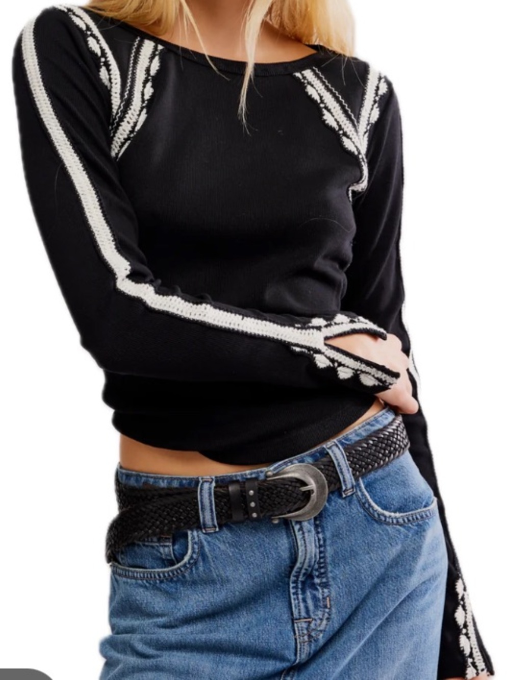 NWT! FP Free People Lost Love Long Sleeve Top